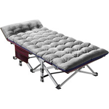 Folding Camping Cot with 2-Sided Mattress, 75 x 28 in