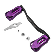 Moulinet de pêche en Fiber de carbone poignée de-Violet
