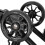 Light Weight Bike Easily Push Wheel Replacement-black purpl 5