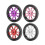 Light Weight Bike Easily Push Wheel Replacement-black purpl 6