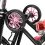 Light Weight Bike Easily Push Wheel Replacement-black purpl 7