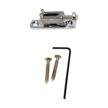 Adjustable Split Guitar Bridge Enabling Custom String-Silver