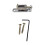 Adjustable Split Guitar Bridge Enabling Custom String-Silver 1
