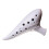 12 Hole Ceramic Ocarina Musical Instrument for Learners-White 1