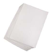 10 Sheets Thick 300g Cotton Deckle Edge White Paper-A5.