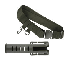 Plastic Wader Adjustable Fishing Rod Holsters with Poles-Green