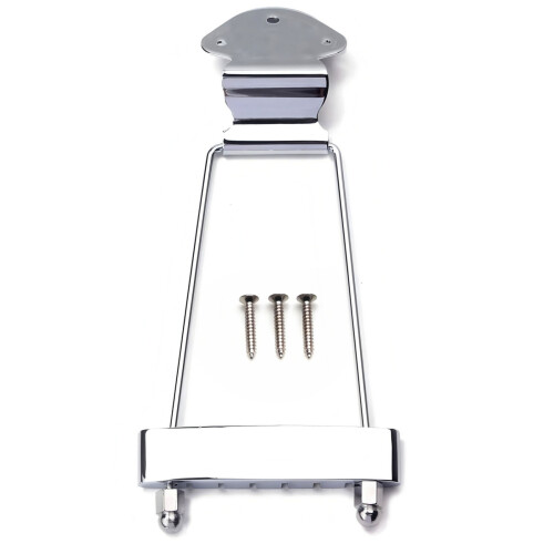 Half Hollow 6 String Guitar Tail Piece Bridge Electric-Silver