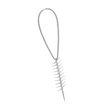 Artistieke zilveren visgraat-chokers Ergonomische- priem ketting