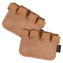 2Pcs Gym Gloves Weight Lifting Glove Palms Protector-brown