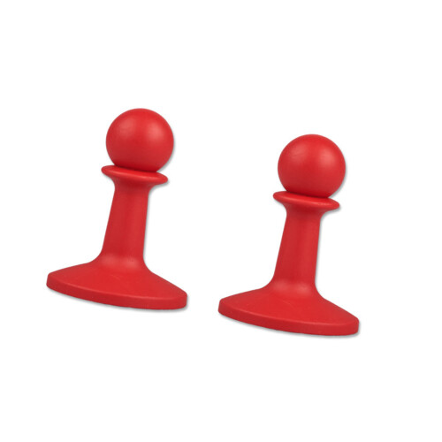 2Pcs Shelter Rod Protective Cover Set Static Electricity-Red
