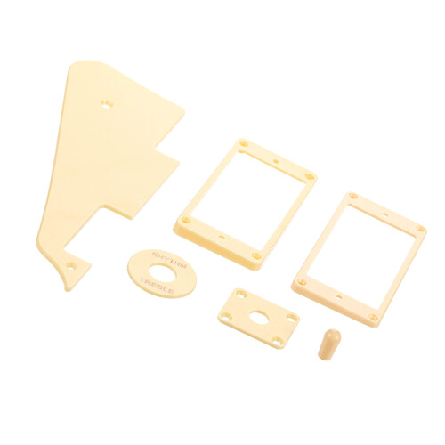 Complete Plastic Pickguard Set For Electric Guitar Replacement