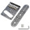 Professional 6 String Saddles Bridge Plate Electric-Silver 1