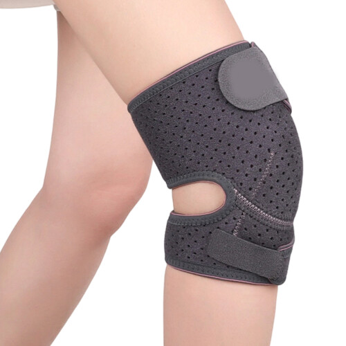 Protective Knee Wrap Double Belt Lock Technology-Dark Grey