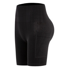 Athletic Gym Shorts for Women Quick Dry High Waist-Black L