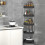 Corner Storage Shelf – 5-Tier Plastic Rack with Wheels 2