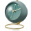 Silent Retro Alarm Clock with Night Light, Battery Powered, 2