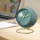 Silent Retro Alarm Clock with Night Light, Battery Powered, 3