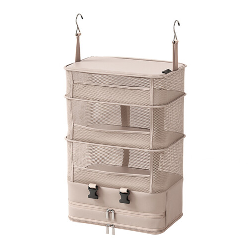 Space Saving Multiple Pocket Wall Organizers For Tidying-khaki