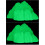 2Pcs Small Light Green Aquarium Decor Plastic Rockery with Night Glow 4