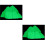 2Pcs Small Light Green Aquarium Decor Plastic Rockery with Night Glow 5