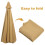 Khaki Polyester Patio Umbrella Replacement Canopy 270 cm 3