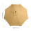 Khaki Polyester Patio Umbrella Replacement Canopy 270 cm 4