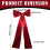 Christmas Tree Bow Topper Extra Large 20x47 inch Wine Red 7