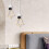 E27-schroefdraad lampfitting, wit metaal en ABS, pendelfitting 4