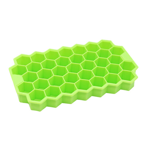 Bac à glaçons en silicone avec couvercle, forme alvéolée, 37 cubes 1