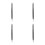 4Pcs Black Universal Stylus Pen for Touchscreen Devices Durable Metal 2