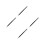 4Pcs Black Universal Stylus Pen for Touchscreen Devices Durable Metal 4