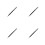 4Pcs Black Universal Stylus Pen for Touchscreen Devices Durable Metal 6