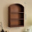 Vitrine en bois compacte avec fenêtre-Dôme blanc trois étages 6