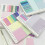 Refillable Notebook with Label Sticker For Task Planning-Purple 6