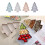 Christmas Tree Fruit Plate Light Pink 3-Compartment Plastic 4
