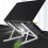 Ergonomisk laptopstativ i grått – solid legering, sklisikker 2