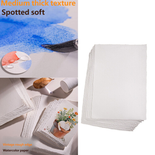 Luminosité épaisse de papier de bord de Deckle du coton 300g-A6. 1