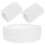 White Polyester Headband and Wristband Set 4