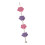 Tenture murale colorée faite à la main avec glands,-Roseviolet 1