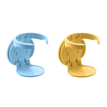Multifunctional Adhesive Backed Fold Up Cup-Blue and yellow