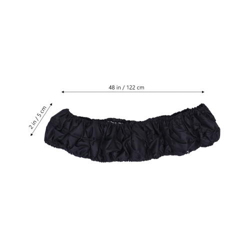 Schwarze Trampolin-Sicherheitsabdeckung 122 cm 1