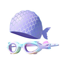 Children's Silicone Swimming Goggles and Cap Set