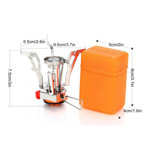Ultralight portable camping stove with piezo ignition 1 unit 2