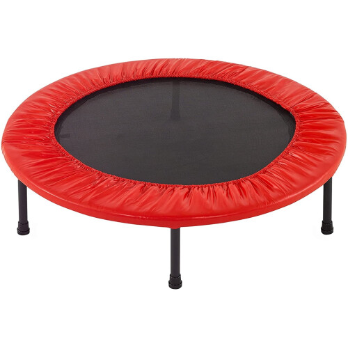 Runder Trampolin-Federschutz, rot, 96 cm