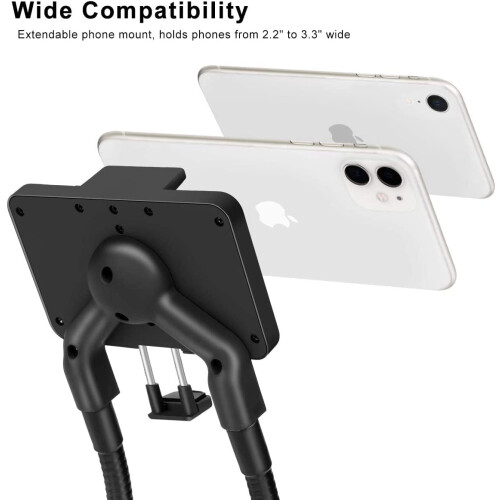 Flexible Phone Holder with Goose Neck Stand 2