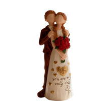 Paarsculptuur, liefdesstandbeeld tafelornament voor woonkamer
