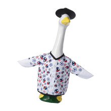 Football Geese Outfit Geese Clothes Porch Geese-red white blue