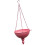 Creative Iron Hanging Garden Pot Half Bucket Shape With-Pink 1
