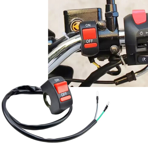 Interrupteurs de moto sans outil, accessoire de moto étanche et 2