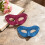 Plastic Dusted Masquerades Face Cover Costume Accessory-Green 6